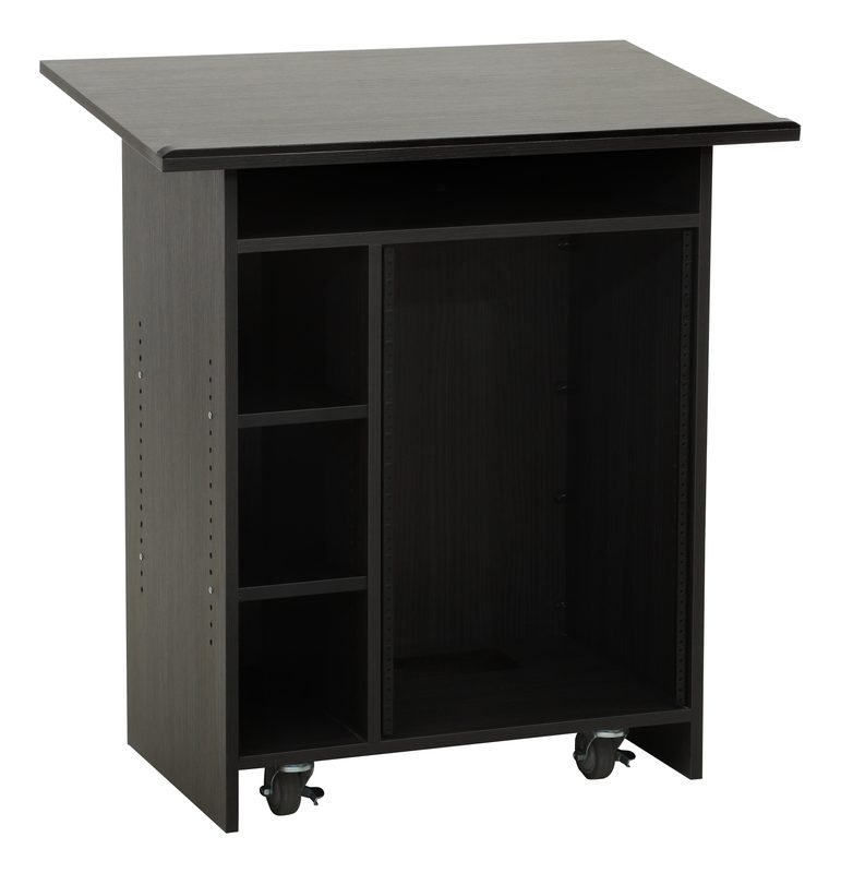 FF-Custom teaching lectern with a laminate finish, front view of the music director's stand