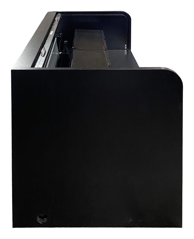 Ascension 25070-Turret-2x4 workstation, second side view with locking rolltop