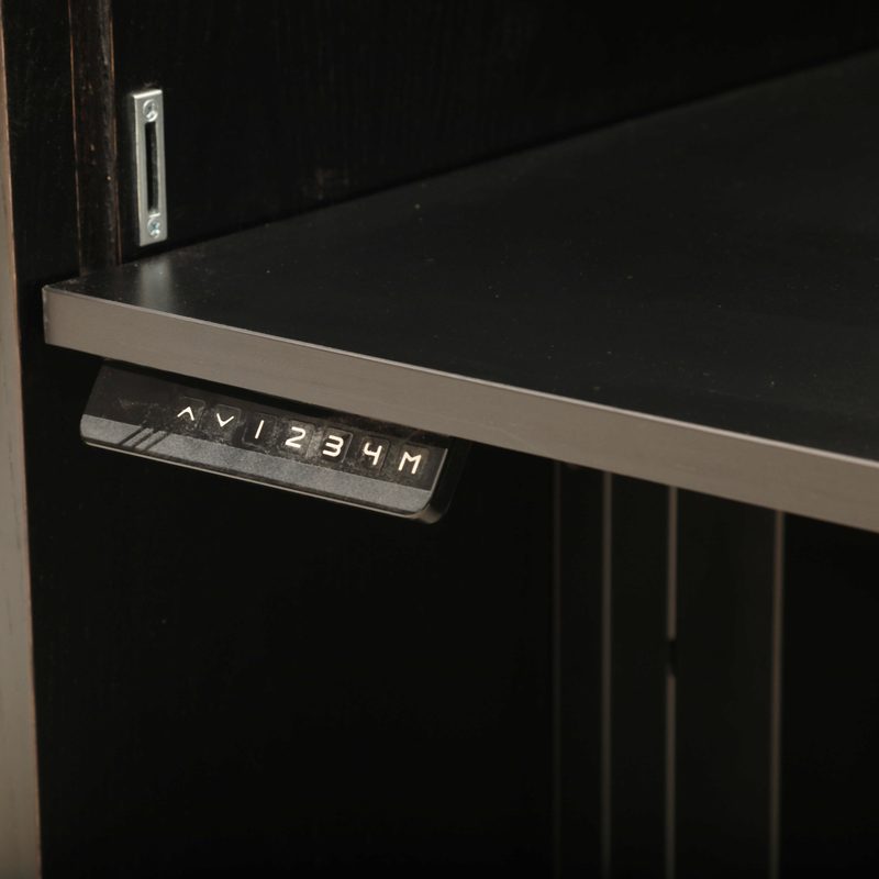 Ascension 1460 sit-stand control panel detail for programmable height settings