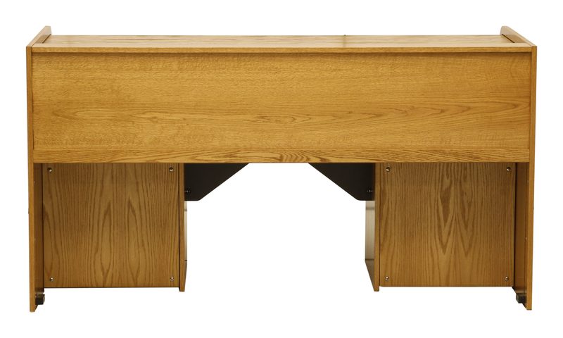 SXEXT-II Super Extended Rolltop desk rear view with independently locking racks