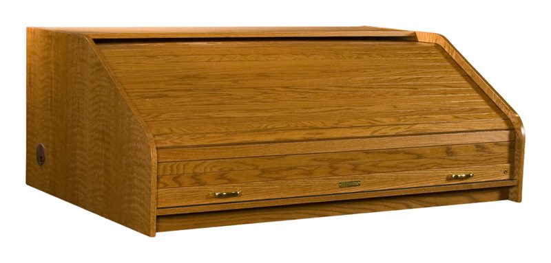 DTHREXT-II Desktop Highrise Extended rolltop desk, straight front view
