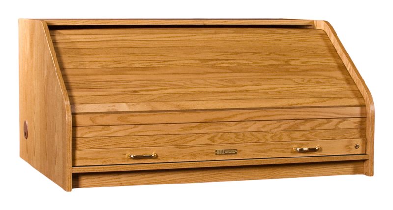 DTHRSTD-II Desktop Highrise Standard rolltop desk, straight front view