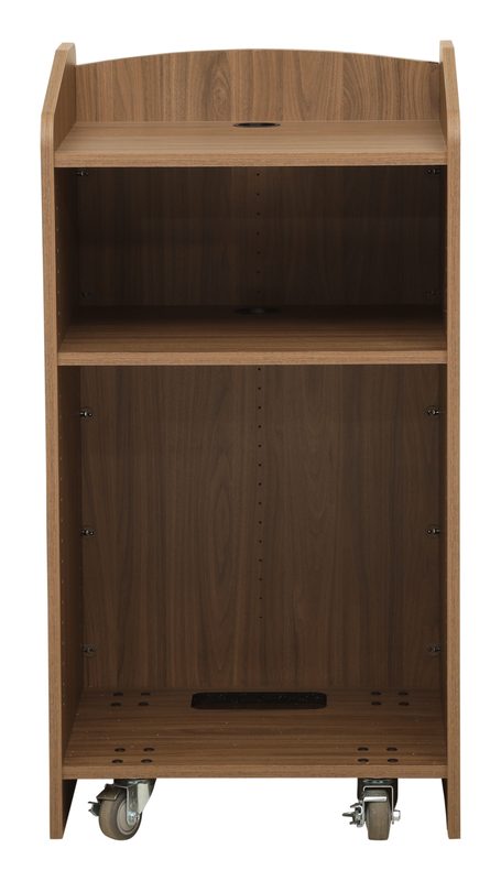 EXL Express Series lectern, side view with the worksurface visible