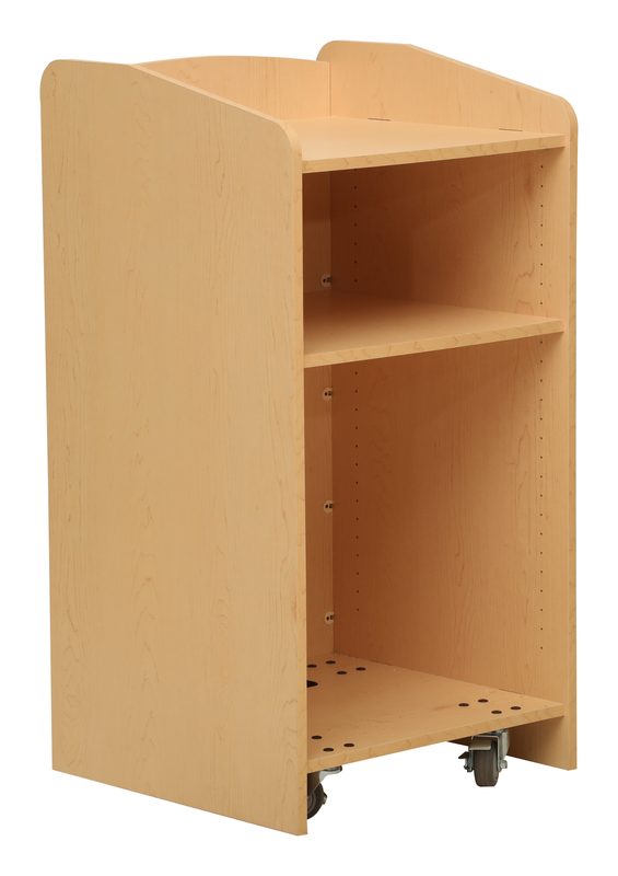 EXL Express Series lectern, side angle view