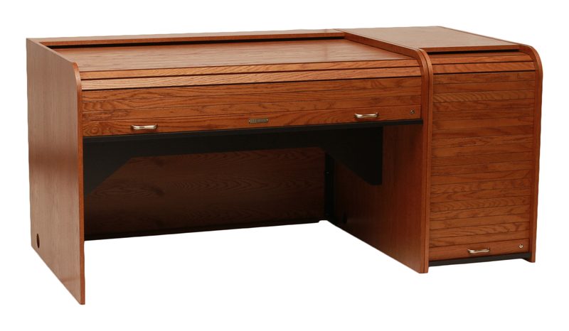 INSEXT-II Inspire Extended rolltop console, three-quarter view