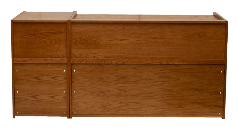 INSEXT-II Inspire Extended rolltop console, angled view with the tambour in view