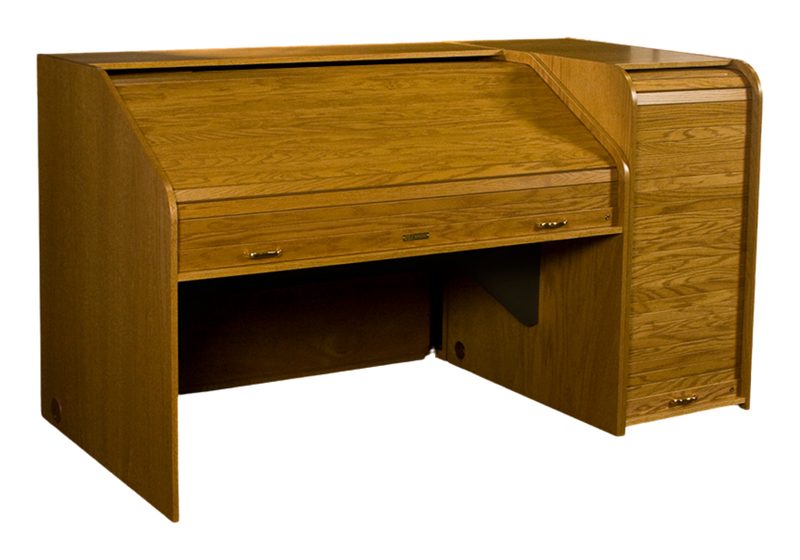 INSHRE-II Inspire Highrise Extended rolltop console, straight front view