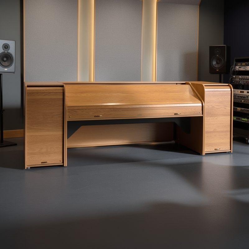 INSQUAD-II Inspire Rolltop Quad console, detail view with a siderack