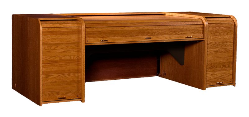 INSXT-II Inspire Super Extended console, three-quarter view with the tambour closed