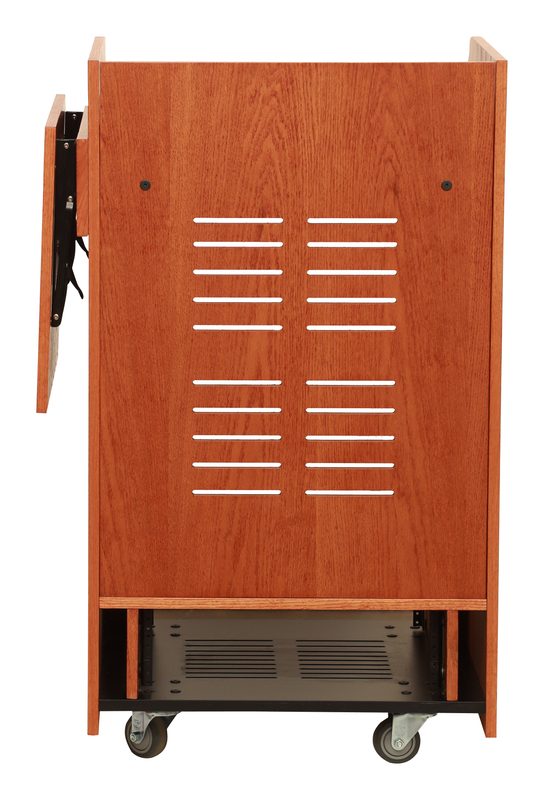 Open Series 23001 custom mixer workstation rack, three-quarter view