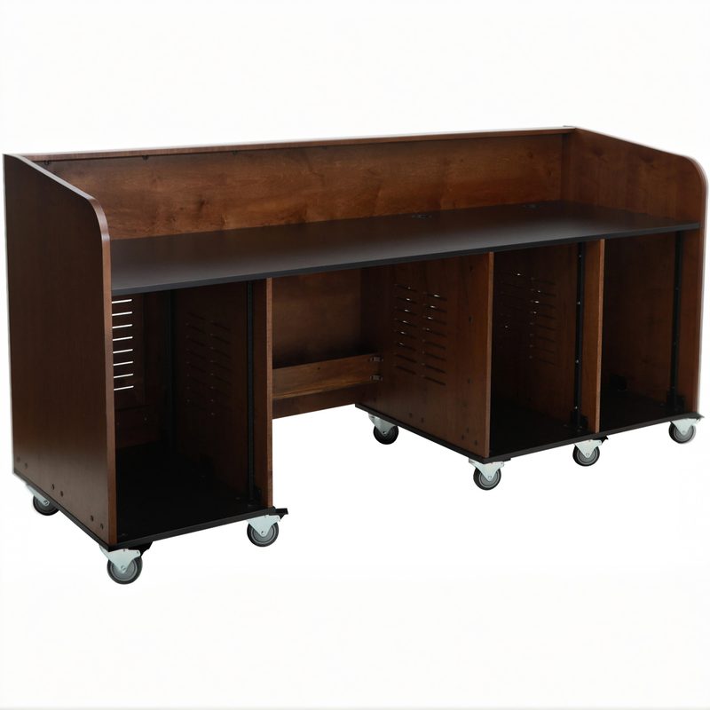 Open Series 22070 mobile production desk, 45 degree view