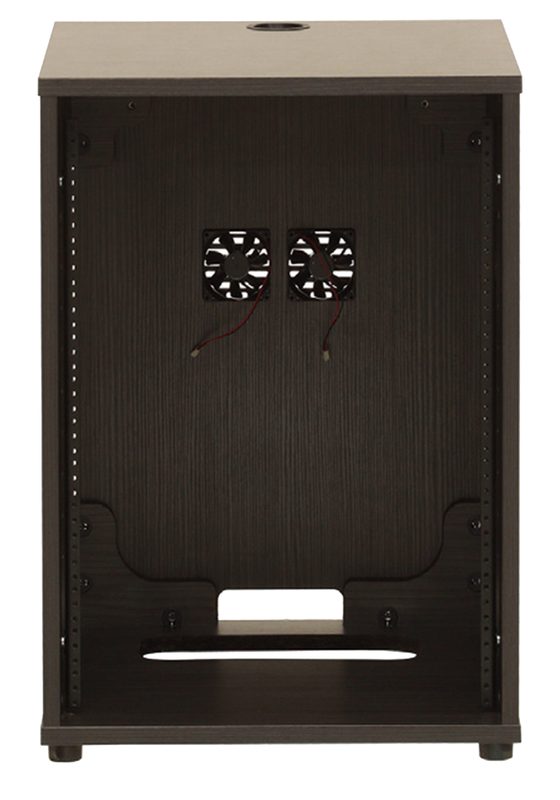 Express Line rack shown with the dual fan ventilation kit fitted