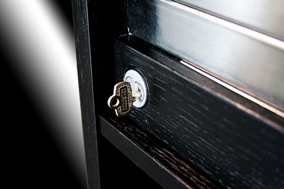 ILS institutional lock key and removable core close up