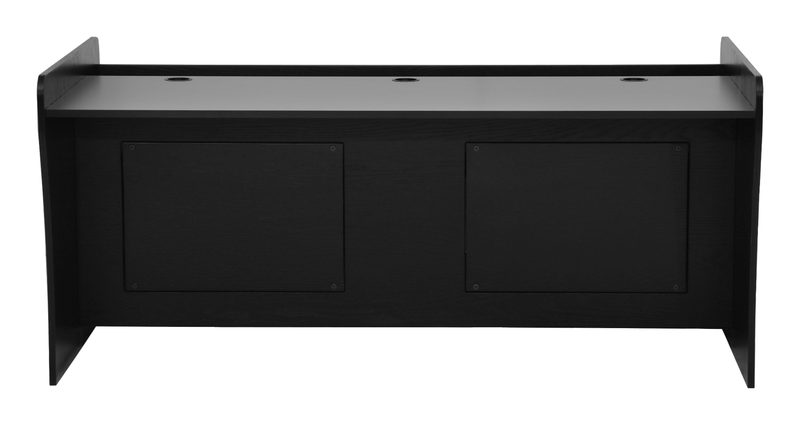 PDS-36 presentation desk detail of the upper rack bay and work surface